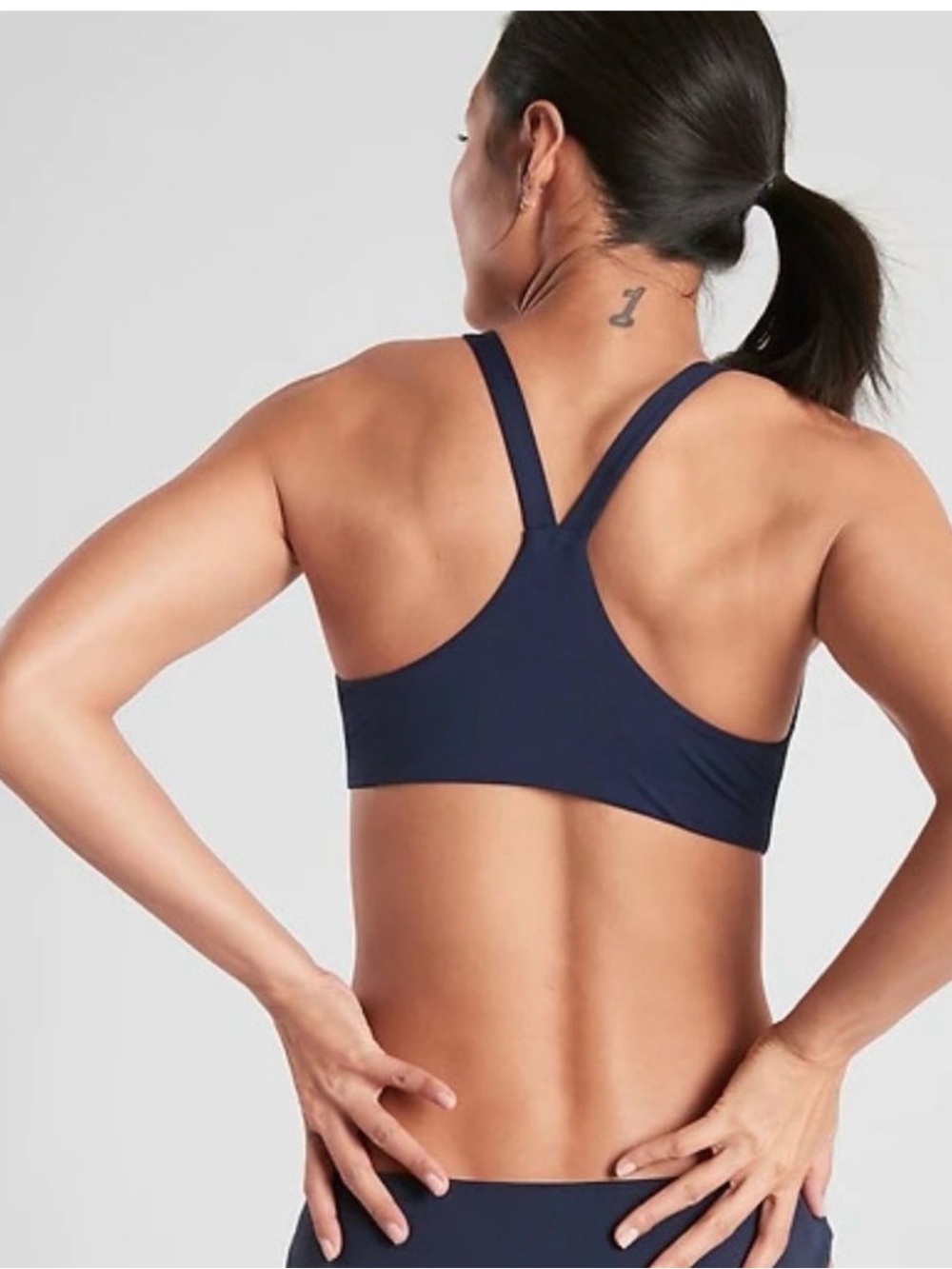 Athleta High Neck Bikini Top Dress Blue - Picture 4 of 6